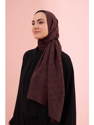 Bambunoor Kahve Naia Pamuk Şal 70X210