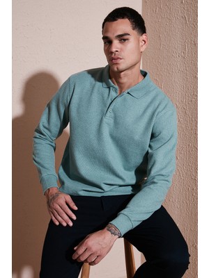 Buratti Pamuk Karışımlı Regular Fit Polo Yaka Kazak Erkek Polo Yaka Kazak 456223