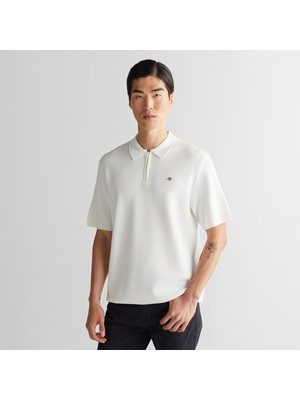 Gant Erkek Krem Regular Fit Triko