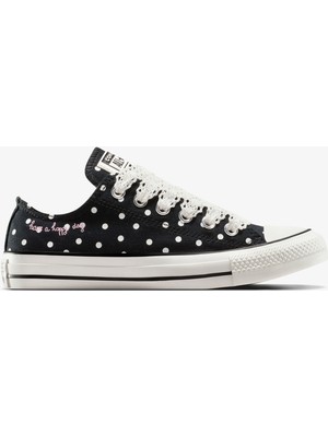 Converse Chuck Taylor All Star Polka Dots Kadın Siyah Sneaker