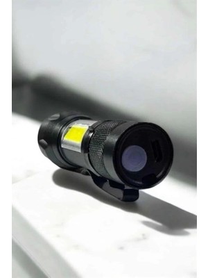 Toptan Bulurum Şarjlı Metal Zoomlu El Feneri Işıldak Led Işık Taşınabilir El Lambası