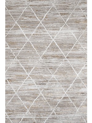 Bespoky 80x150 cm Krem Stn Modern Stone Yıkanabilir Halı | Mutfak Balkon Yatak Odası Halısı | Leke Tutmayan Kaymaz | STN_LOYA-004B