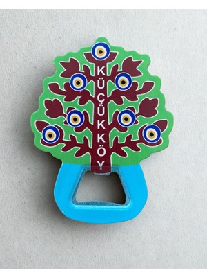 Küçükköy Temalı Buzdolabı Süsü Magnet Şişe Açacağı 8cm x 10CM