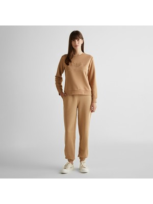 Gant Kadın Bej Relaxed Fit Eşofman Altı