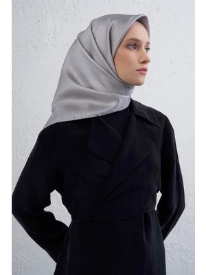 Armine Soyut Desenli Saf Ipek Twill Eşarp 9415D 06