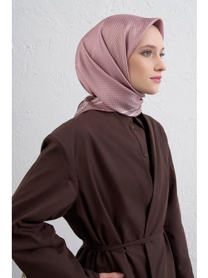 Armine Klasik Desenli Saf Ipek Twill Eşarp 9404D 06