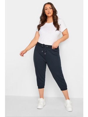 Büyük Beden Beli ve Paçası Lastikli Dar Paça Jogger Pantolon 144834