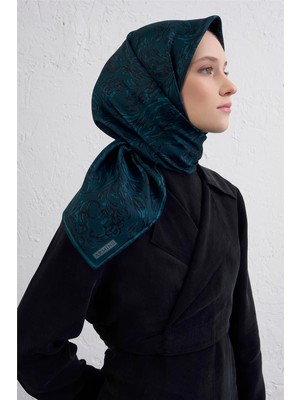 Armine Soyut Desenli Saf Ipek Twill Eşarp 9431D 81