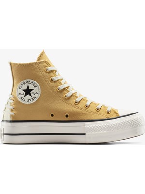 Converse Chuck Taylor All Star Lift Crafted Laces Unisex Beyaz Platform Sneaker
