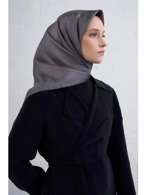 Armine Soyut Desenli Saf Ipek Twill Eşarp 9415D 37