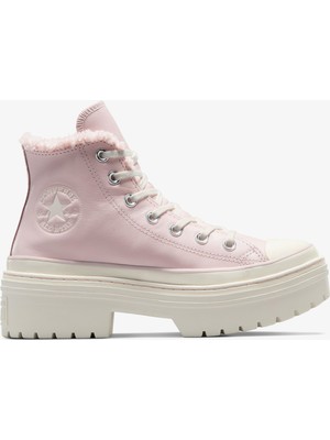 Converse Chuck Taylor All Star Lugged Heel Unisex Pembe Deri Platform Bot