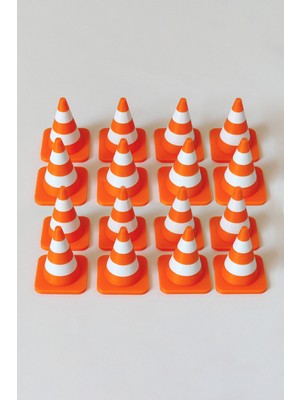 Mini Trafik Konisi 16’lı Set - Bioplastik