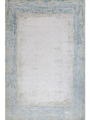 Hali.Net 80x150 cm Mavi Legro Pamuk Yıkanabilir Etnik Halı | Mutfak Balkon Salon Halısı | Leke Tutmaz Hipoalerjenik | GM_LEGRO-11561T