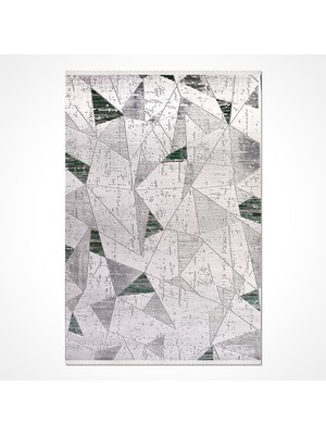 Hali.Net 100x150 cm Gri Stone Pamuk Yıkanabilir Klasik Halı | Mutfak Balkon Yatak Odası Halısı | Leke Tutmaz Hipoalerjenik | STONE-17136K