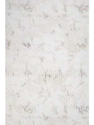 Hali.Net 140x200 cm Beyaz Safir Pamuk Yıkanabilir Etnik Halı | Yatak Odası Çocuk Odası Salon Halısı | Leke Tutmaz Hipoalerjenik Çabuk Kuru | CREA_SAFİR-17303K