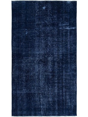 Hali.Net 149x262 cm Mavi Atina Anadolu Yün Halı | Salon Yatak Odası Halısı | Doğal Yün El Yapımı El Dokuma Hav Vermez | UNİQUE-17712