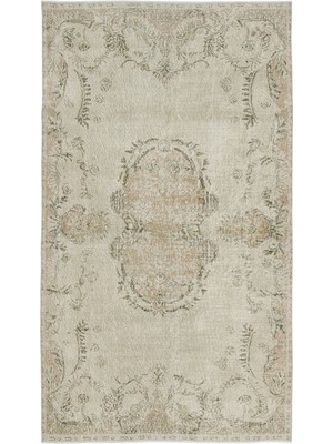 Hali.Net Iskece Yeşil Eskitme Yün Modern Desenli Yün Hav Toz Vermez Leke Tutmayan Salon Yolluk Mutfak El Dokuma Halı