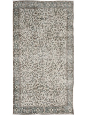 Hali.Net Atina Turkuaz Eskitme Yün Modern Desenli Yün Hav Toz Vermez Leke Tutmayan Salon Yolluk Mutfak El Dokuma Halı