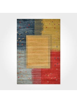 Hali.Net 120x120 cm Sarı Yıkanabilir Halı | Yatak Odası Çocuk Odası Halısı | Leke Tutmaz Hipoalerjenik | Leke Tutmaz Hipoalerjenik