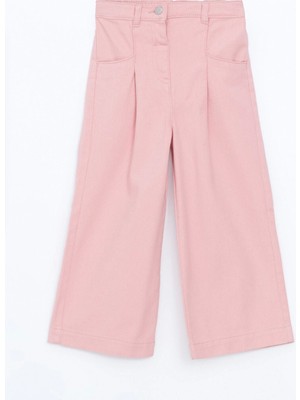 Lcw Kids Pembe Beli Lastikli Gabardin Kız Çocuk Pantolon
