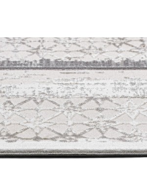 Hali.Net 120x200 cm Beyaz Silver İskandinav Modern Nordik Halı | Yatak Odası Çocuk Odası Salon Halısı | Hav Vermez Leke Tutmaz | SİLVER-16551