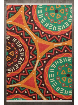 Hali.Net 140x200 cm Kırmızı Scandinavian İskandinav Pamuk Yıkanabilir Modern Halı | Yatak Odası Çocuk Odası Salon Halısı | Leke Tutmaz Hipoalerjenik | F_SCANDİNAVİAN-8031