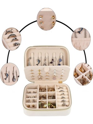 Mdl-1 Kadife Takı Kutusu Özel Küpe Bölmeli Yeni Tasarım Çok Katmanlı Takı Düzenleyici