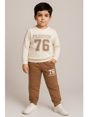 76 Baskı 2 Ip Erkek Çocuk Eşofman Takım