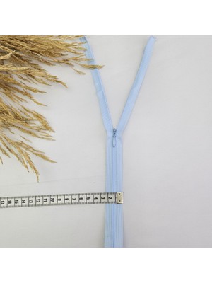 Gizli Elbise-Etek Fermuarı | Gizli Fermuar Uzunluk: 25 cm Bebe Mavi