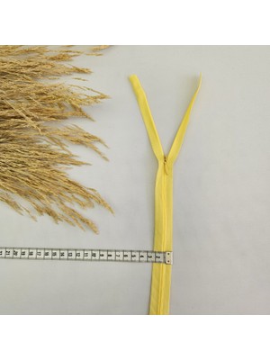 Gizli Elbise-Etek Fermuarı | Gizli Fermuar Uzunluk: 40 cm Sarı