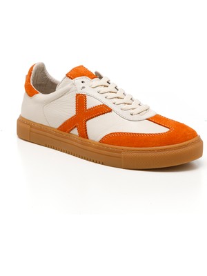 Kadın Sneaker ( Günlük) MAR-25Y-192-3030 John May Orange Süet-Bej Cilt-Orange Süet
