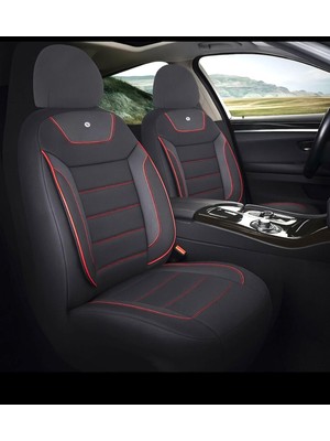 Hyundai Getz Araçlara Uyumlu Oto Koltuk Kılıfı Seti - Primier Serisi - Kırmızı