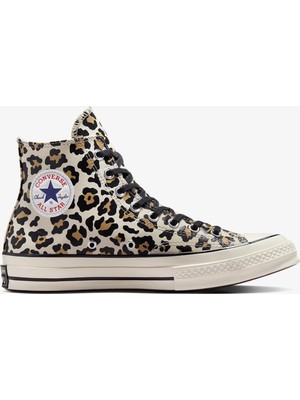 Converse Chuck 70 Leopard Print Unisex Krem Sneaker