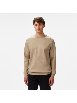 Nautica Erkek Bej Regular Fit Sweatshirt