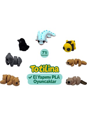 7'li Set (Aksolotl Arı Su Samuru Ayı Fil Karga…)