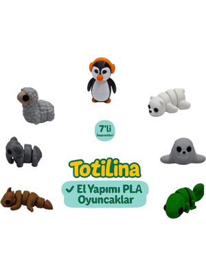 7'li Set (Penguen Ayı Fok Bukalemun Ejderha Fil Koyun…)