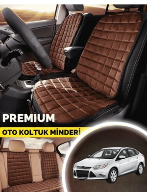 Focus 3 Koltuk Minder Ortopedik Cepli Araç ve Kılıf Seti–tam Uyumlu,taba Renk,konforlu Tasarım