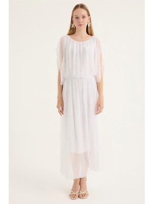 Ipek Bel Lastikli Elbise