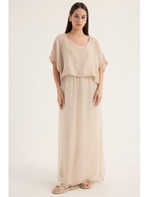 Keten Ipek Elbise