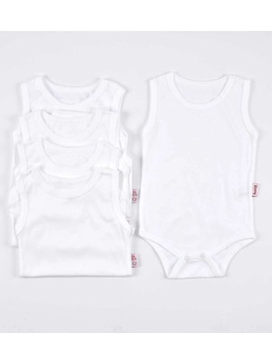 5 Li Beyaz Hobistan Bebek Atlet Body Ribana Beyaz Modaicon