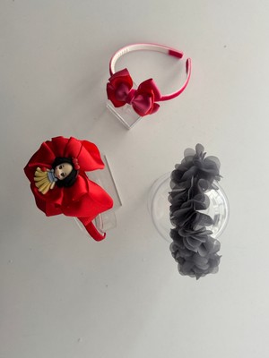 Kalben Accessories Kız Çocuk 3’lü Taç Seti – Parti, Doğum Günü ve Günlük Kullanım Için