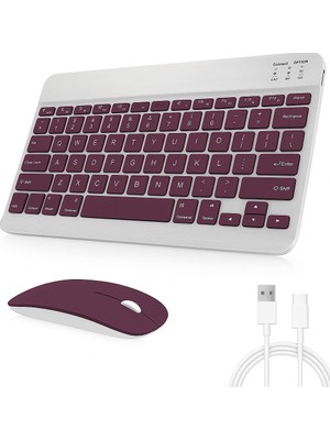 Tüm Cihazlara Uyumlu Kablosuz Bluetooth Klavye ve Mause Seti Tablet Telefon iPad Samsung Galaxy Honor Redmi Lenovo