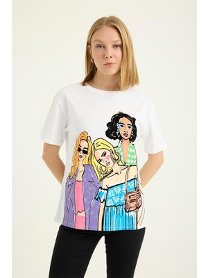 Kız Baskılı Tshirt