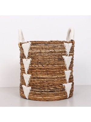 Mylamp Didim 30X31X40 Cm. Doğal Abaka El Yapımı Sepet M