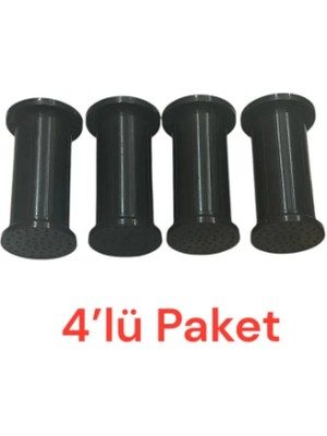 Elif Ayarlı Jumbo Ayak 6 cm Siyah - Mutfak Altı, Dolap Ayağı, Komodin, Baza, Kanepe Koltuk Ayağı, Gardırop Ayağı (4 Adet)