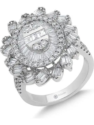 Pırlandia 1,86 Karat Pırlanta Baget Yüzük