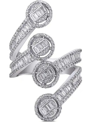 Pırlandia 1,80 Karat Pırlanta Baget Yüzük