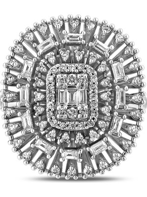 Pırlandia 0,79 Karat Pırlanta Baget Yüzük