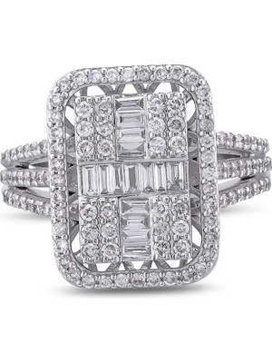 Pırlandia 0,95 Karat Pırlanta Baget Yüzük