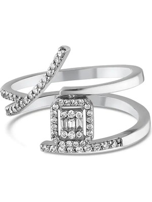 Pırlandia 0,46 Karat Pırlanta Baget Yüzük